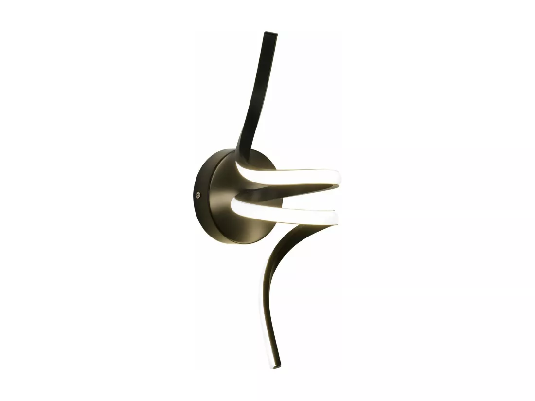 NETTLIFE Applique murale LED d'intérieur noire moderne 7W pour escalier Blanc chaud 3000K