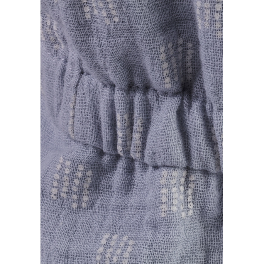 Sterntaler Schirmmütze mit Nackenschutz Musselin graublau