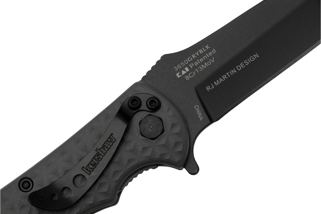 Kershaw Volt II 3650 Gray Black Assisted zakmes, RJ Martin design