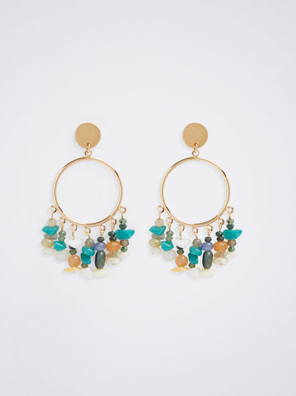 Pendientes Com Pedras - Multicor