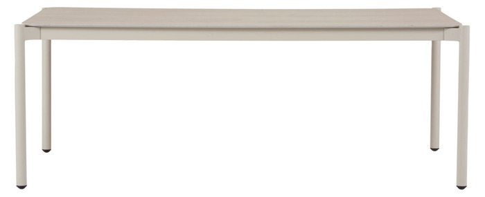 Havebord 205 x 104 cm i Grey Stone Look