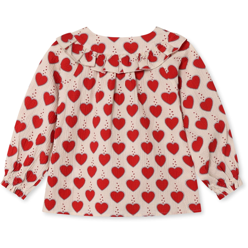 Køb Fliink Sandshell Aop Winter Heart Bluse