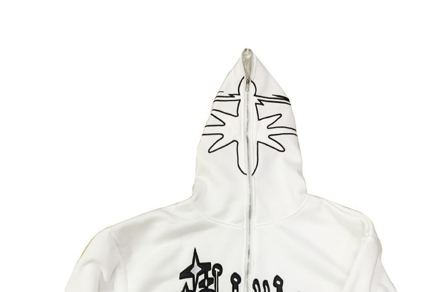 Jeshili - Stergeborduurde hoodie met rits