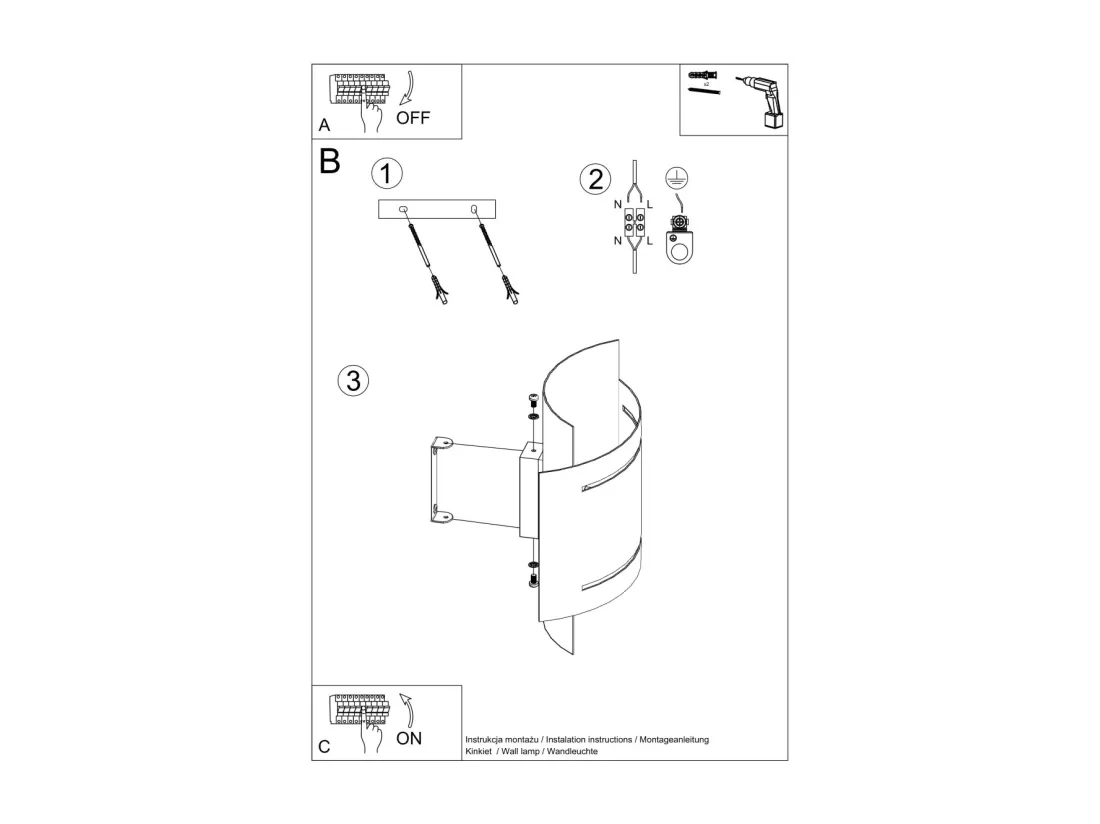 Sollux Lighting Hestia Applique murale Up & Down, noire, 21 cm