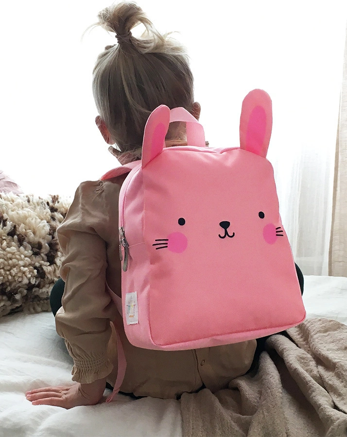 Kinderrucksack LITTLE BACKPACK – BUNNY (21x27x10) in rosa