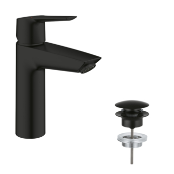 Grohe wastafelkraan Start M-size QuickFix mat zwart