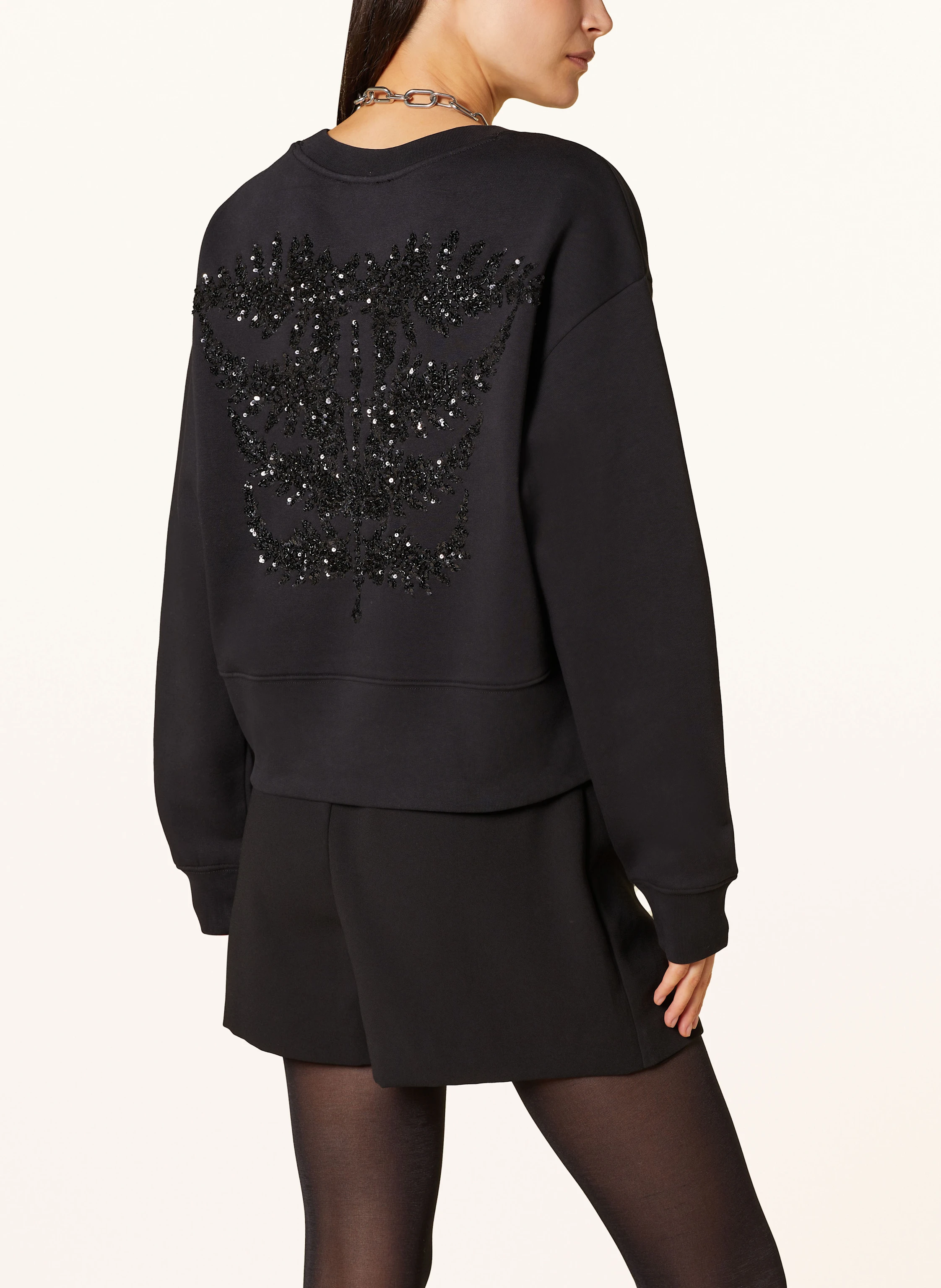 ALLSAINTS Sweatshirt FERN mit Pailletten