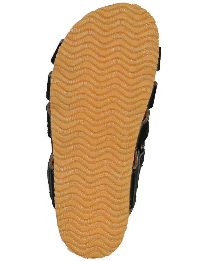 Leder-Sandalen AKSEL mit Klett in navy