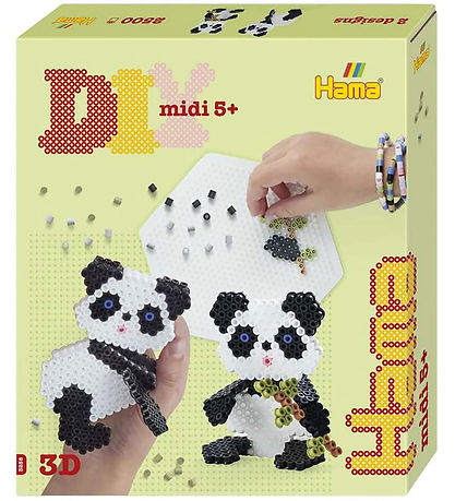 Hama Midi Perlenset - 3D - 2500 st. - Panda