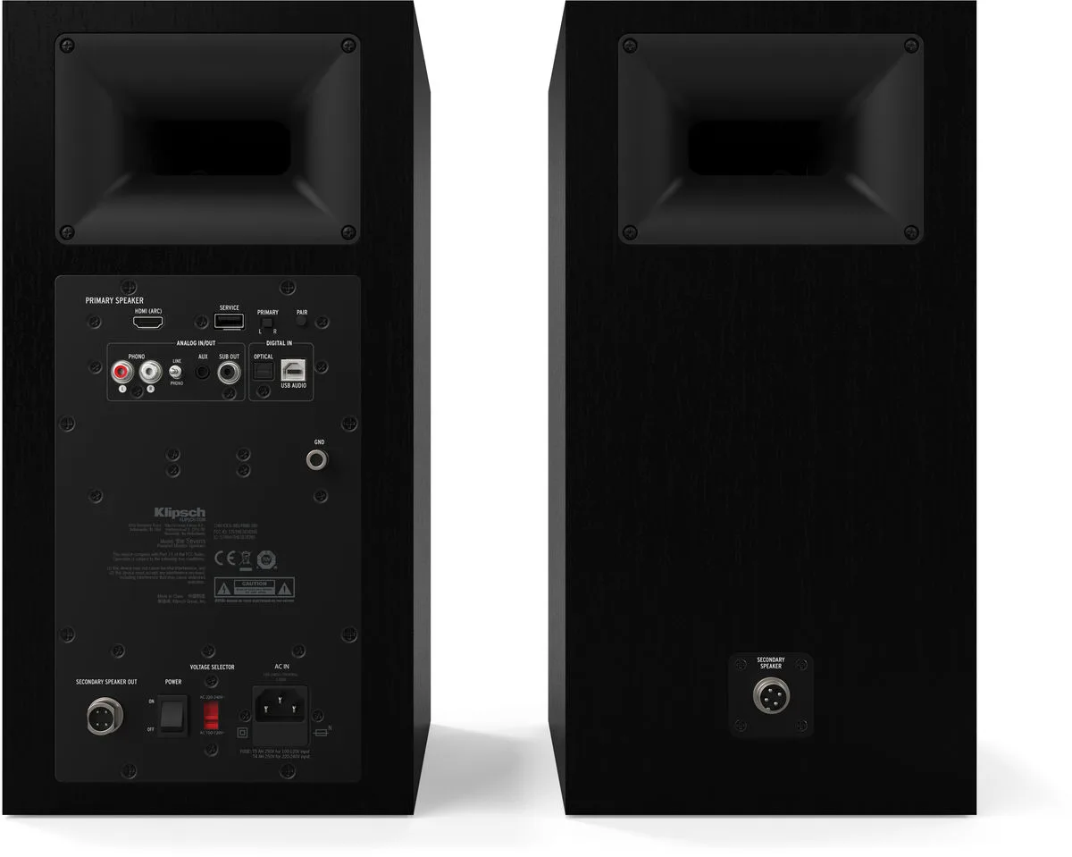 Klipsch The Sevens Noir mat (la paire) Enceintes sans fil hi-fi