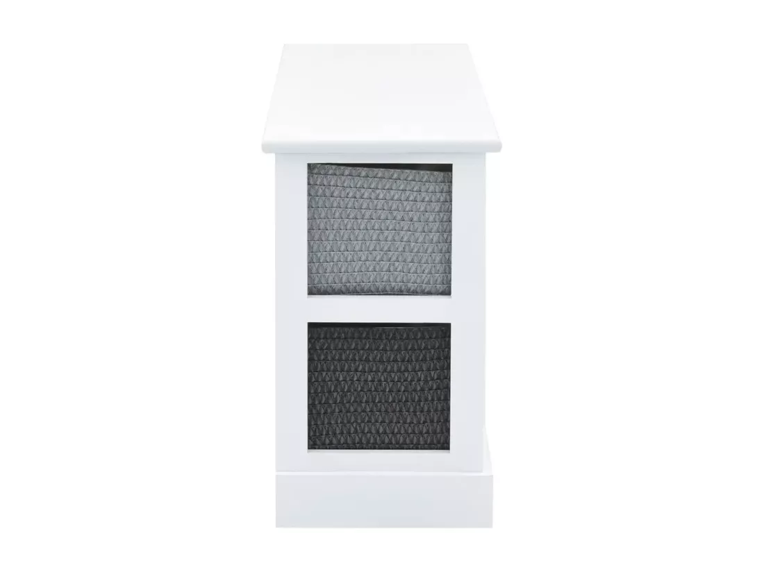 Banc de rangement 6 tiroirs Bois