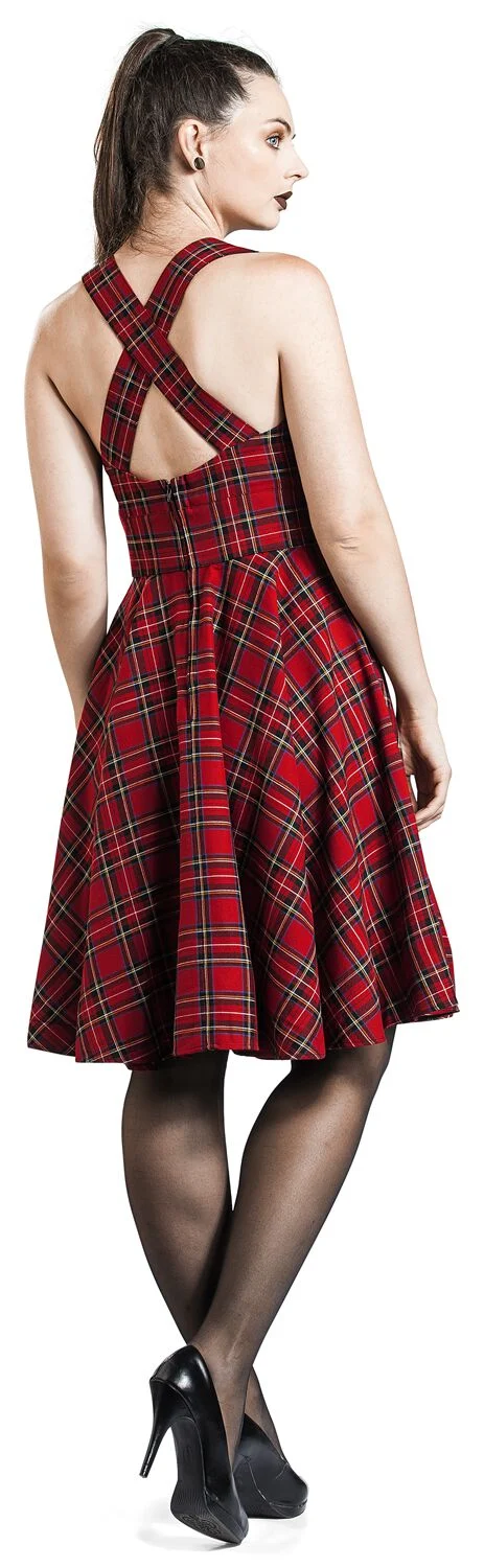 Robe Salopette Irvine | Hell Bunny Robe mi-longue