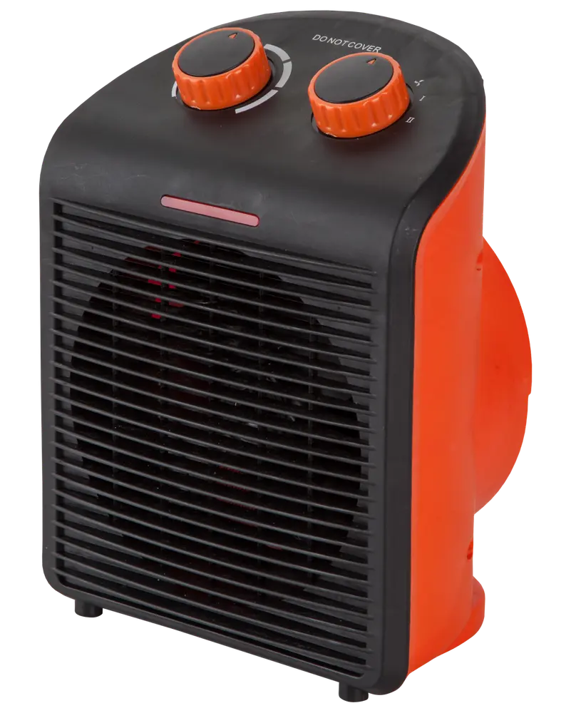 Varmeblæser 2000 W sort og orange