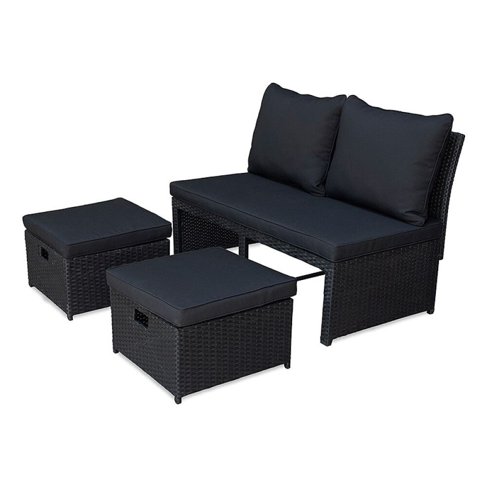 LOUNGESETT SUNFUN LUND SVART