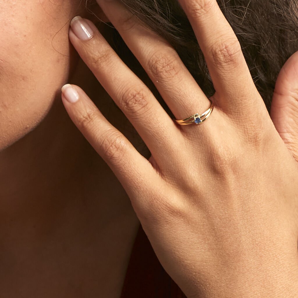 Bague Nesryne Or Jaune Saphir