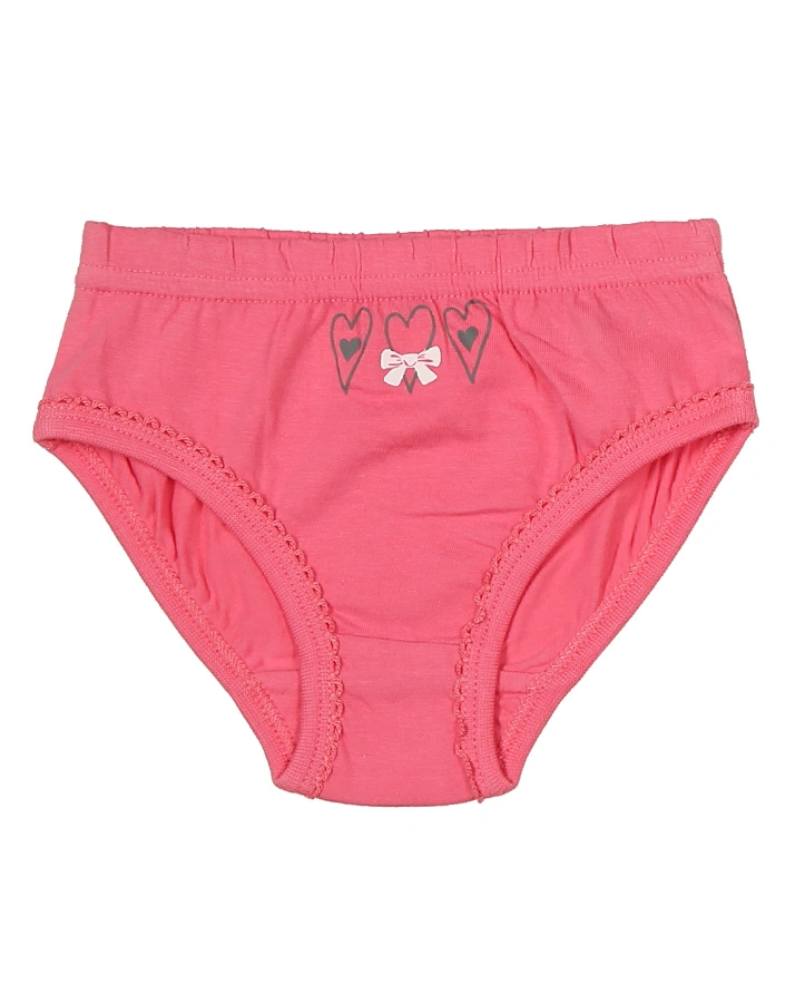 Slip CUTE HORSE 3er-Pack in pink/weiß/grau