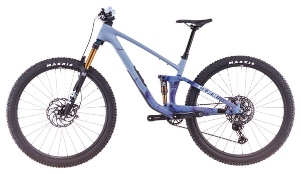VTT Tout-Suspendu Cube Stereo One44 C:62 Race Shimano Deore XT 12V 29'' Bleu Pigeon Art 2025