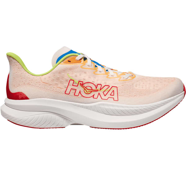 Chaussure running HOKA ONE ONE MACH 6 WHITE / SOLAR FLARE