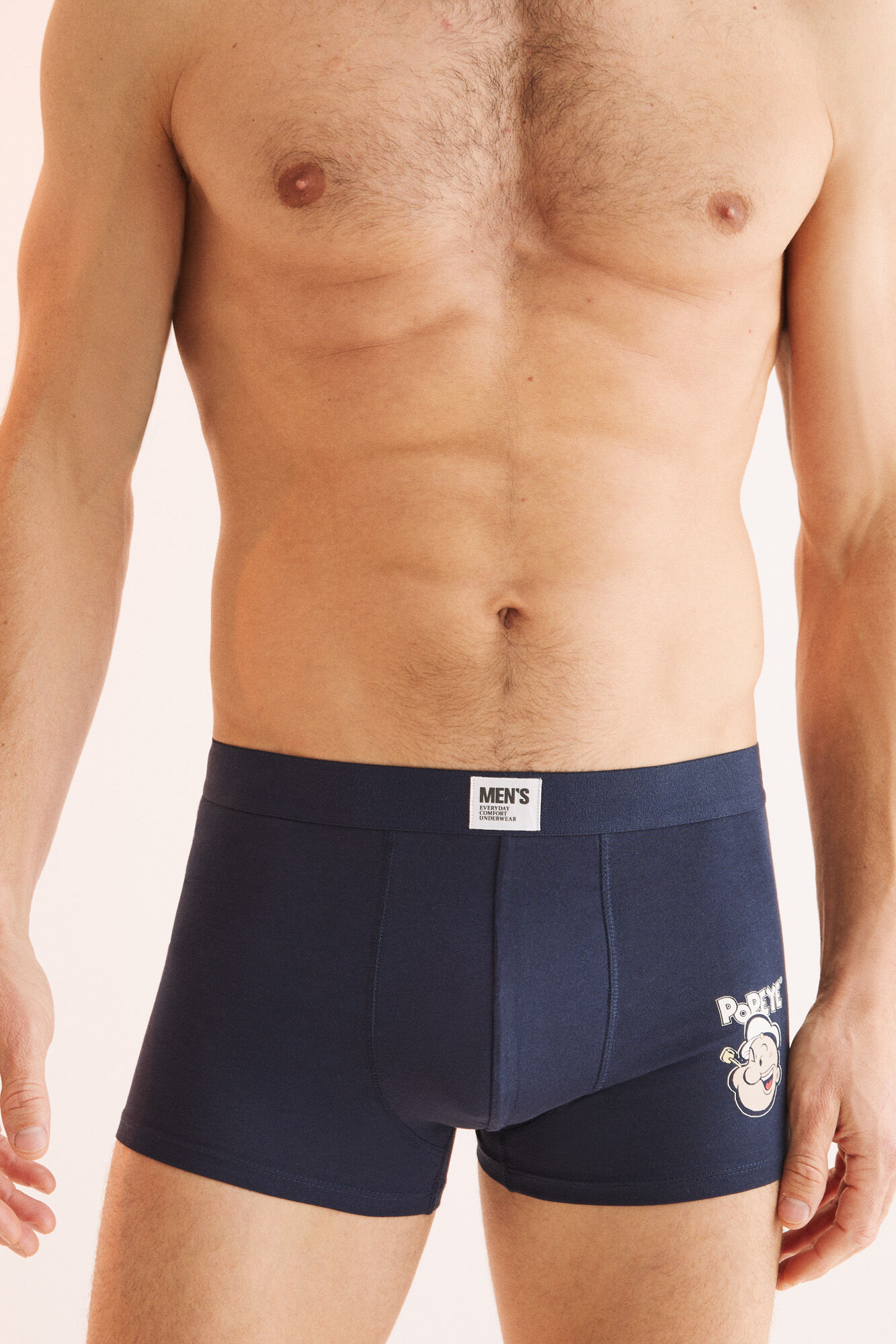 Cuecas Boxer Popeye de Algodão, Pacote com 2 - Azul