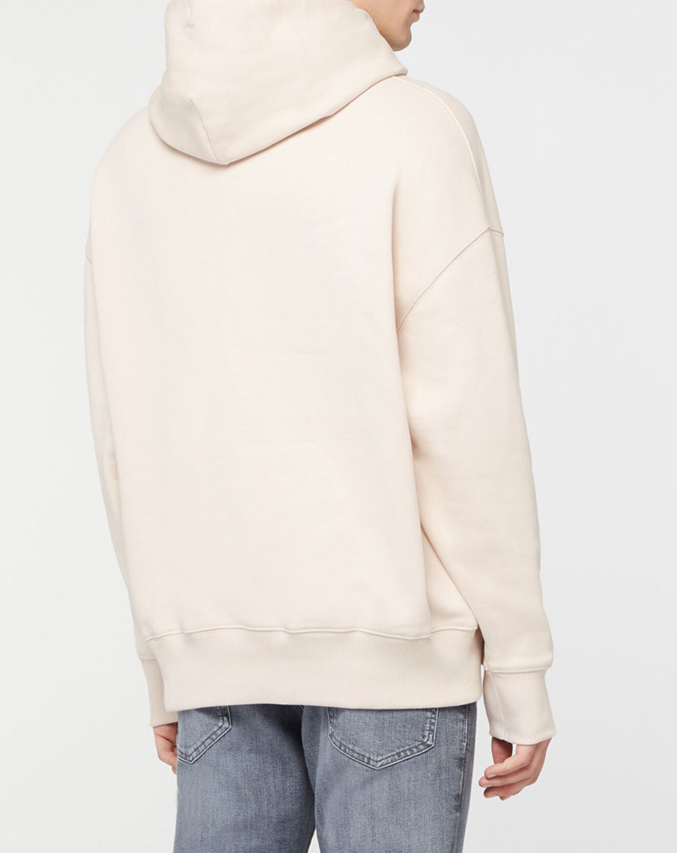 Tommy Jeans Sweat en Coton Bio Tjm Tommy Badge beige