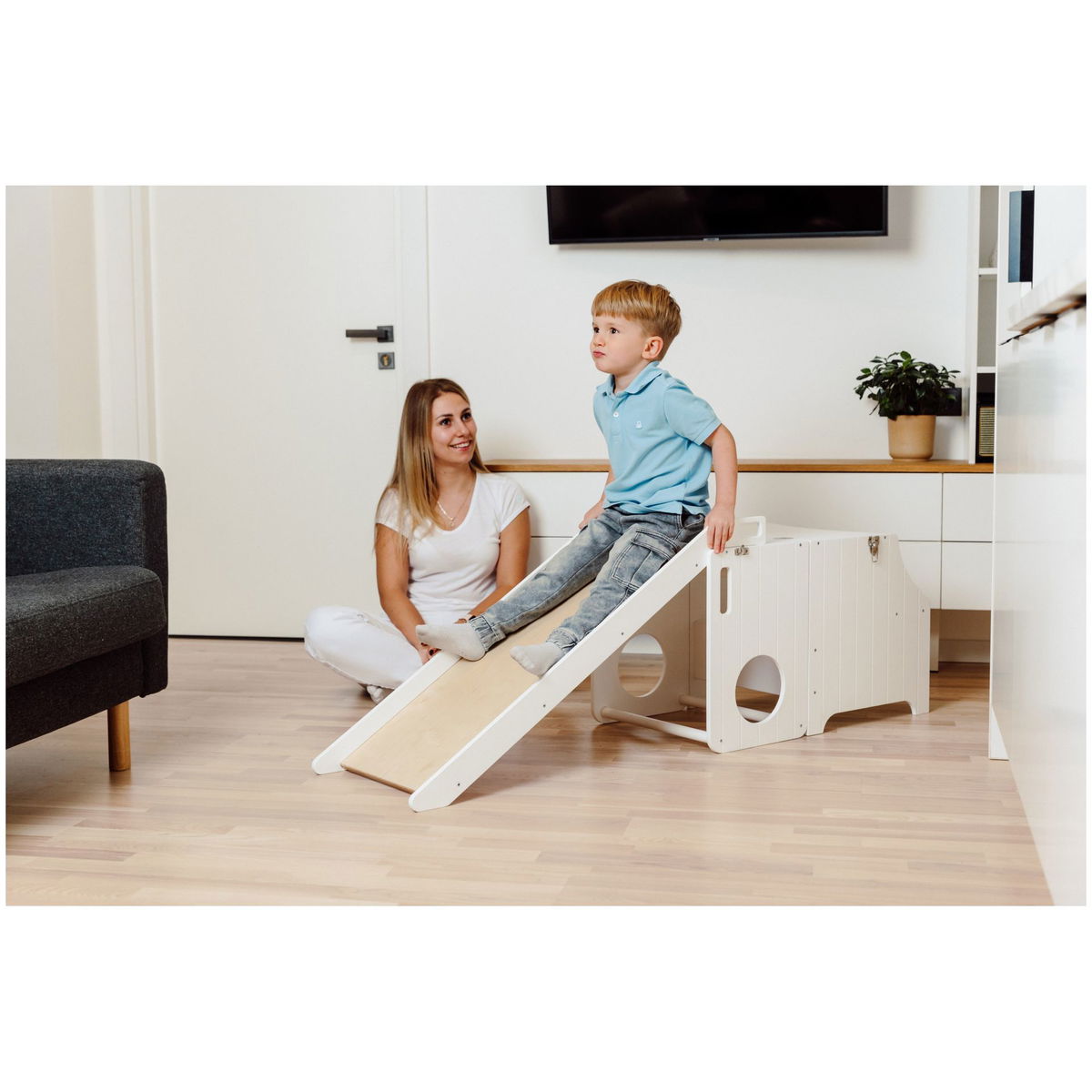 Duck WoodworksDuck Woodworks   Lernturm klappbar mit Rutsche SpaceX