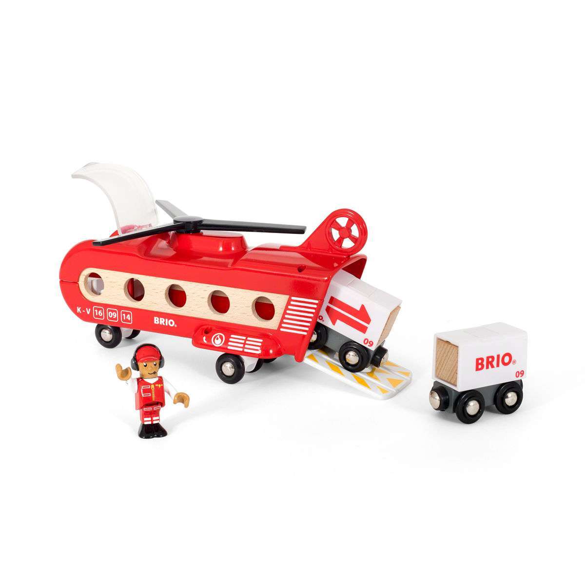 BRIO Spiel Eisenbahn-Transporthubschrauber
