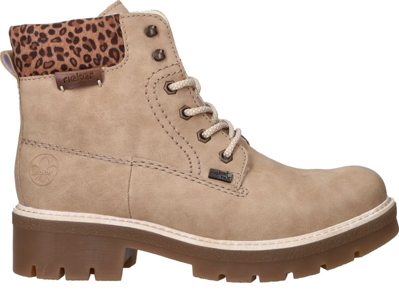Rieker Veterboots Beige Dames