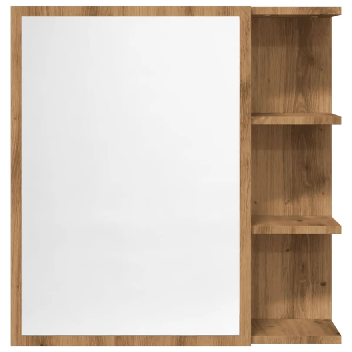 vidaXL Armoire à miroir - Chêne artisanal