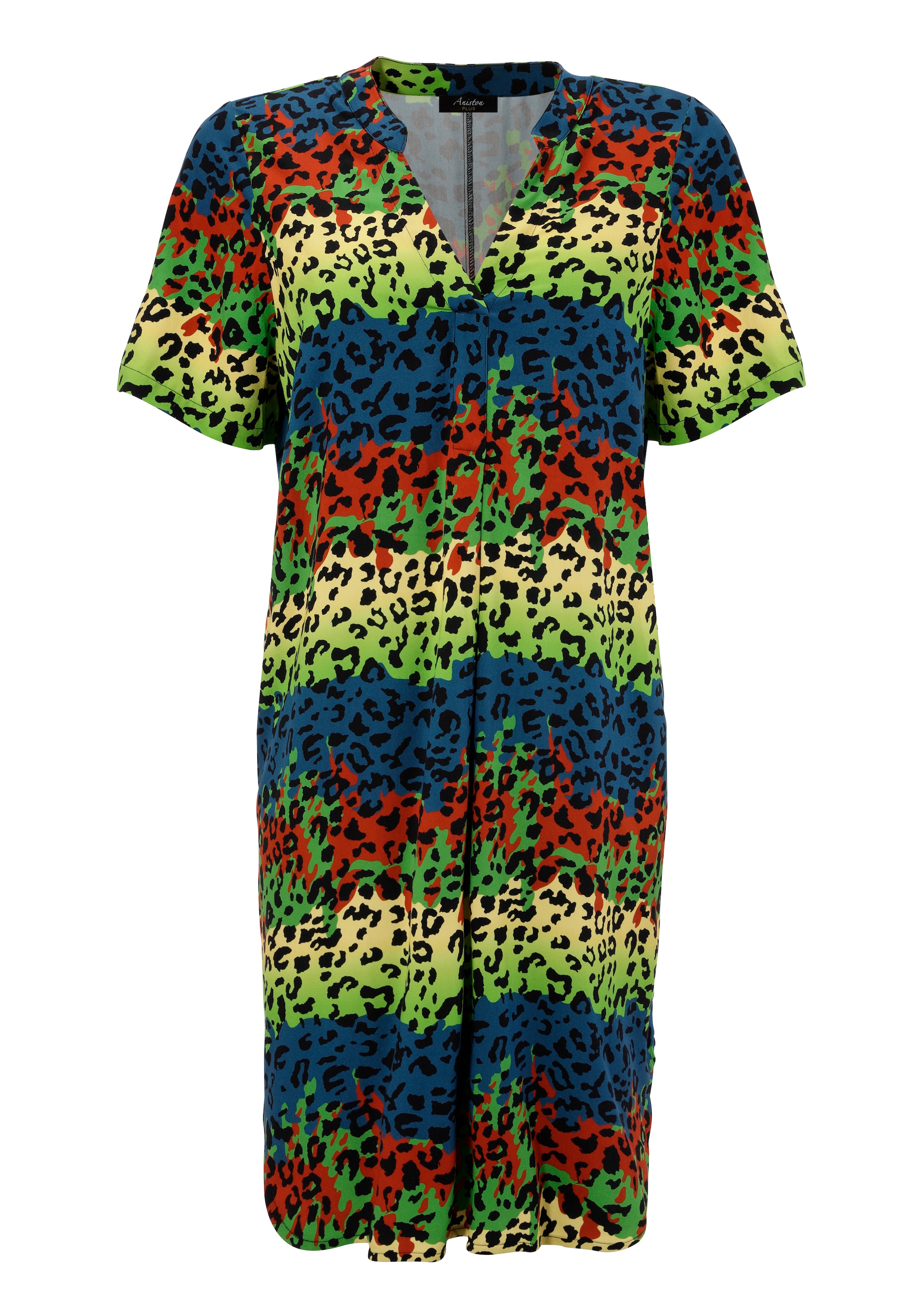 Aniston PLUS Blusenkleid mit farbenfrohem Animal-Print