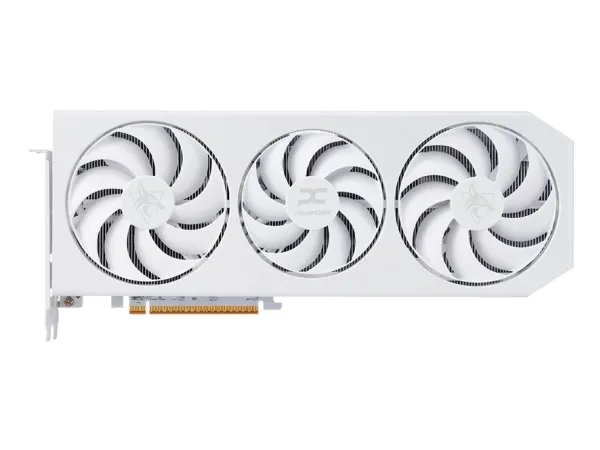 PowerColor Hellhound Radeon RX 9070 XT - Grafikkort - Radeon RX 9070 XT - 16 GB GDDR6 - PCIe 5.0 x16 - HDMI, 3 x DisplayPort - spektralhvid