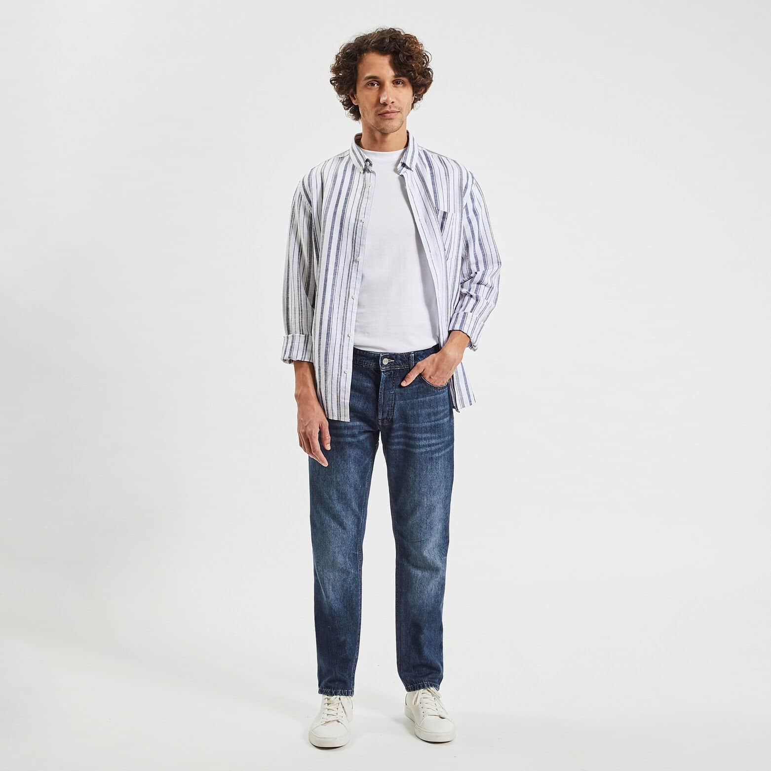 Jean straight Bleu