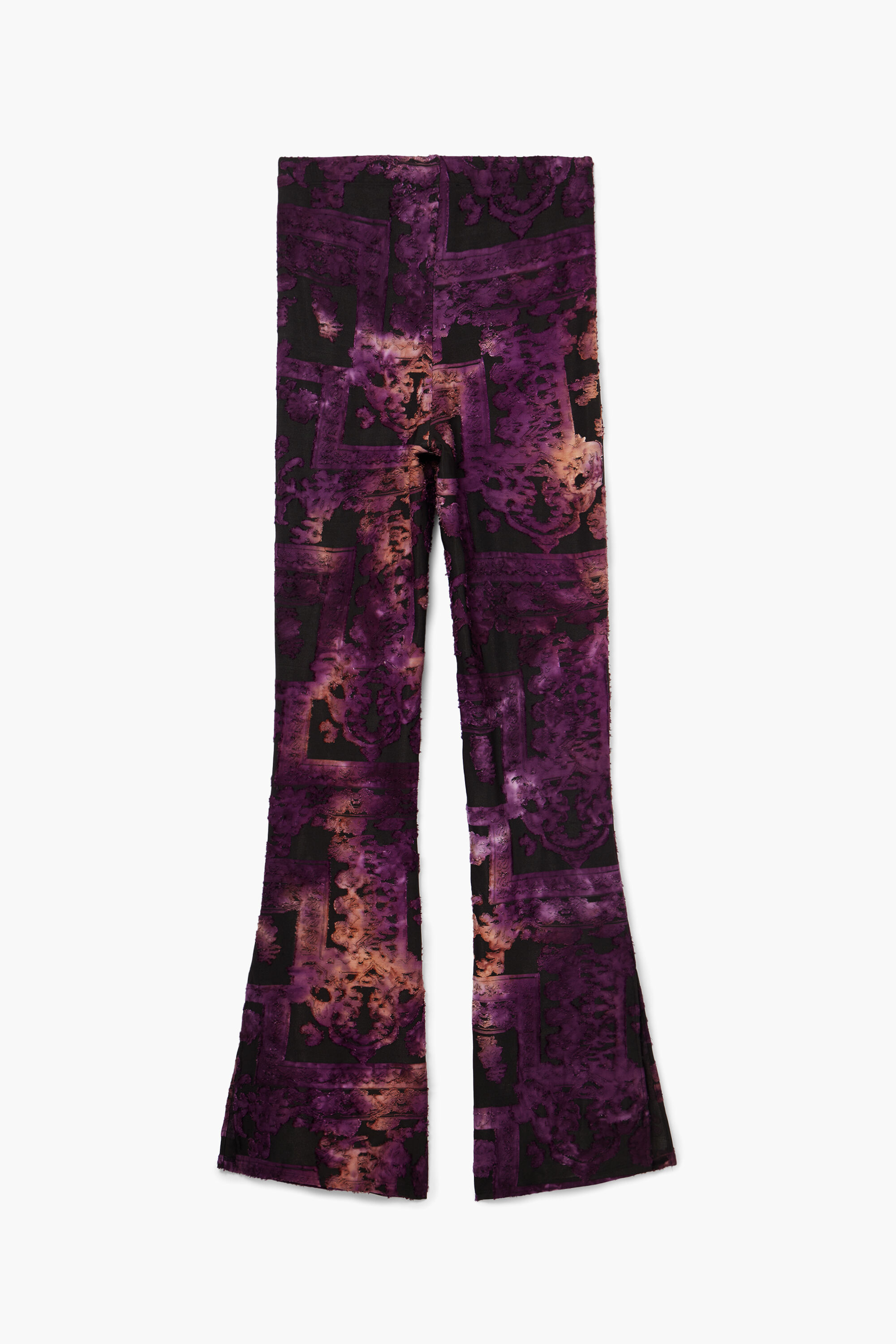 Calça campana devoré