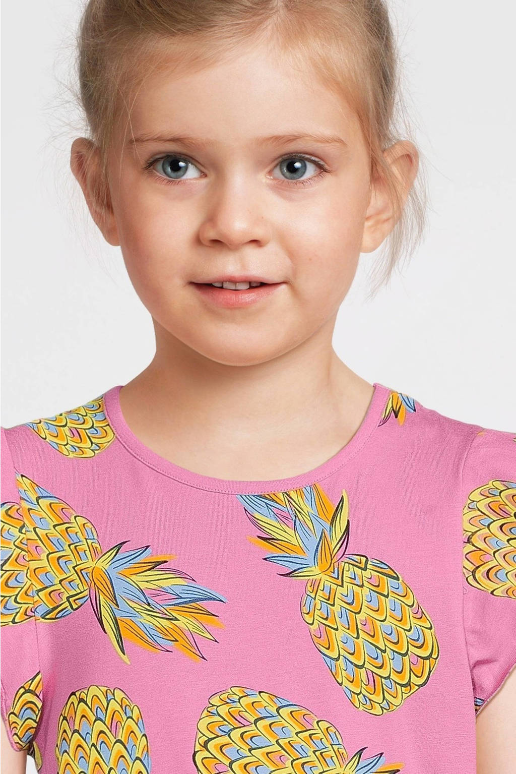 Orange Stars jurk Phyllis met all over print roze