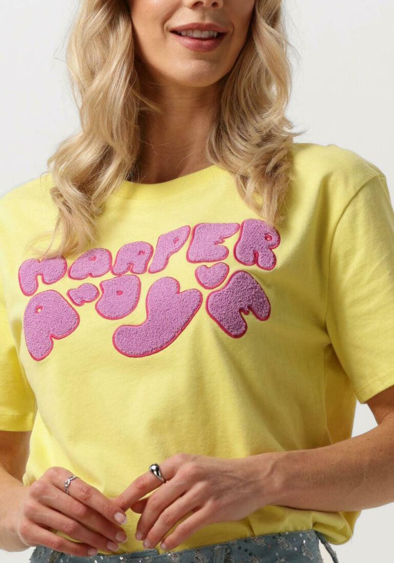 HARPER & YVE groene harper & yve t-shirt logo-ss