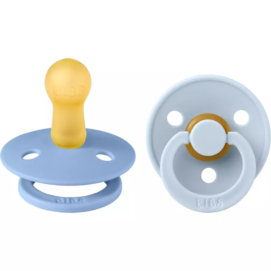 BIBS® Schnuller Colour Sky Blue  Baby Blue 6-18 Monate, 2 Stk.