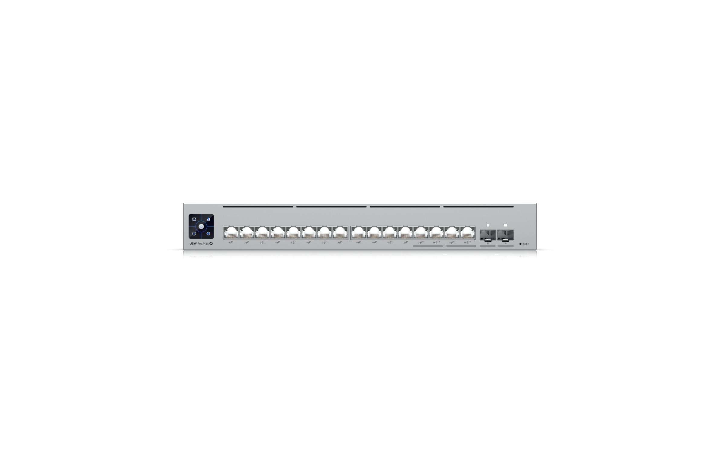 PoE+ Switch USW-PRO-MAX-16-POE 18 Port<br>Leistungsstarker PoE Switch für professionelle Netzwerke