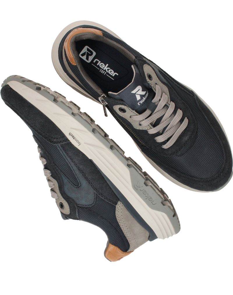 Rieker Sport Sneakers Blauw Heren