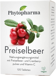 Phytopharma Preiselbeer Tabletten, 120 Stück