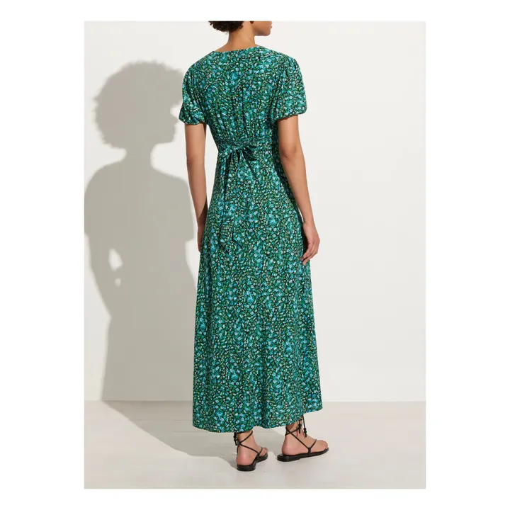 Faithfull the Brand Robe Las Mayas Midi | Bleu Vert