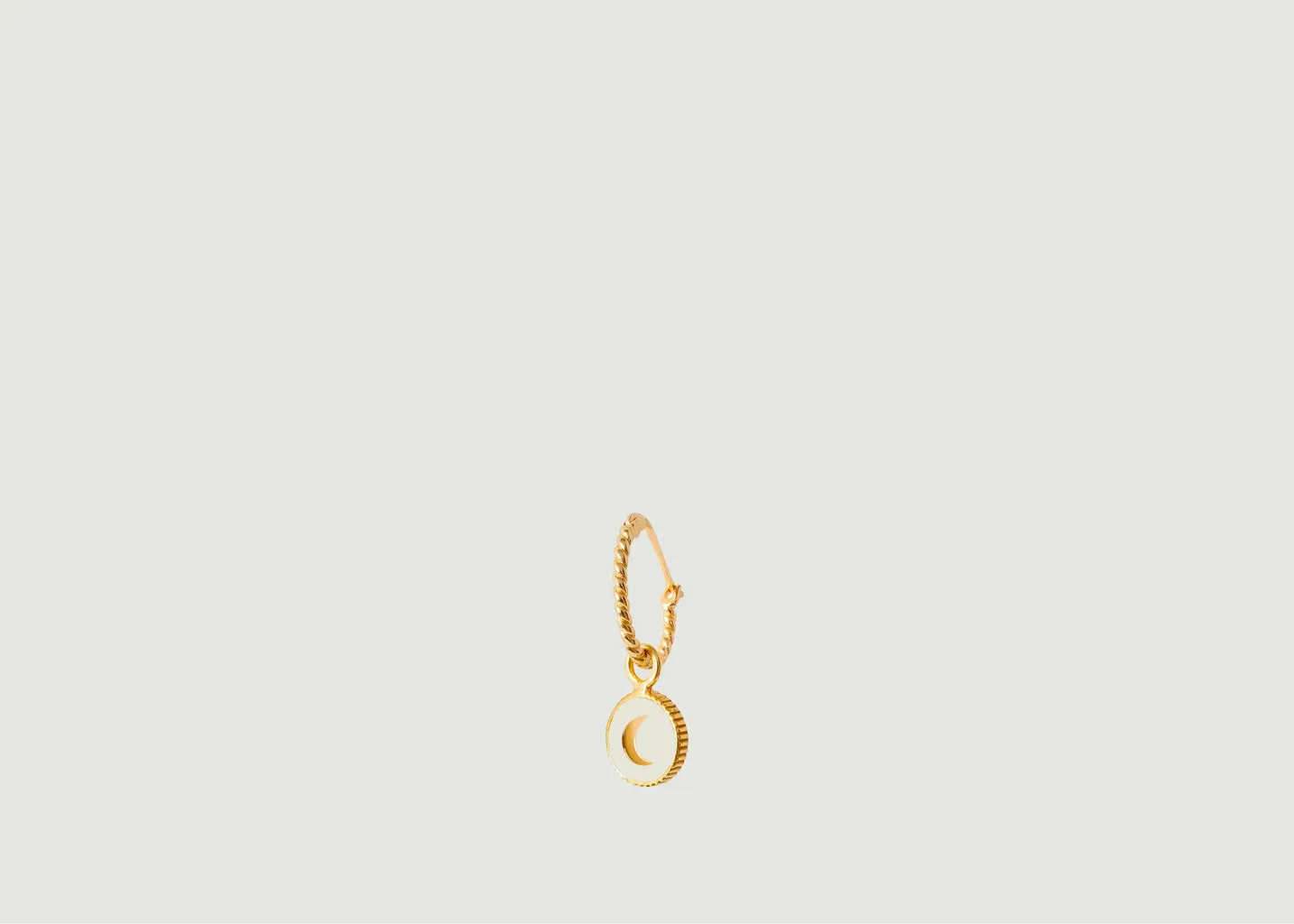 Boucles d'oreille dorée White Dust Cosmic Rope Wilhelmina Garcia
