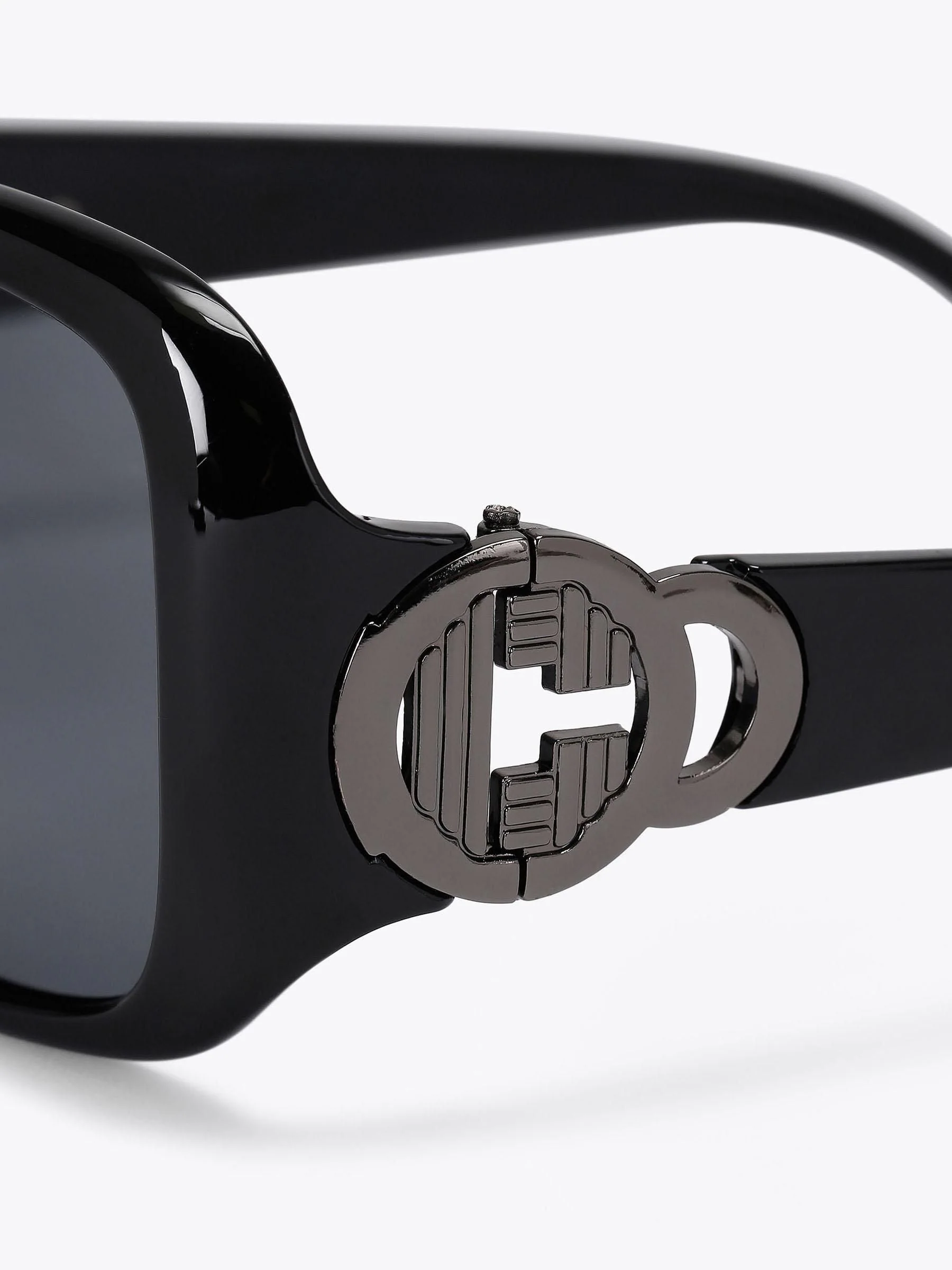 Zwart - Carvela Oversized C Sunglasses