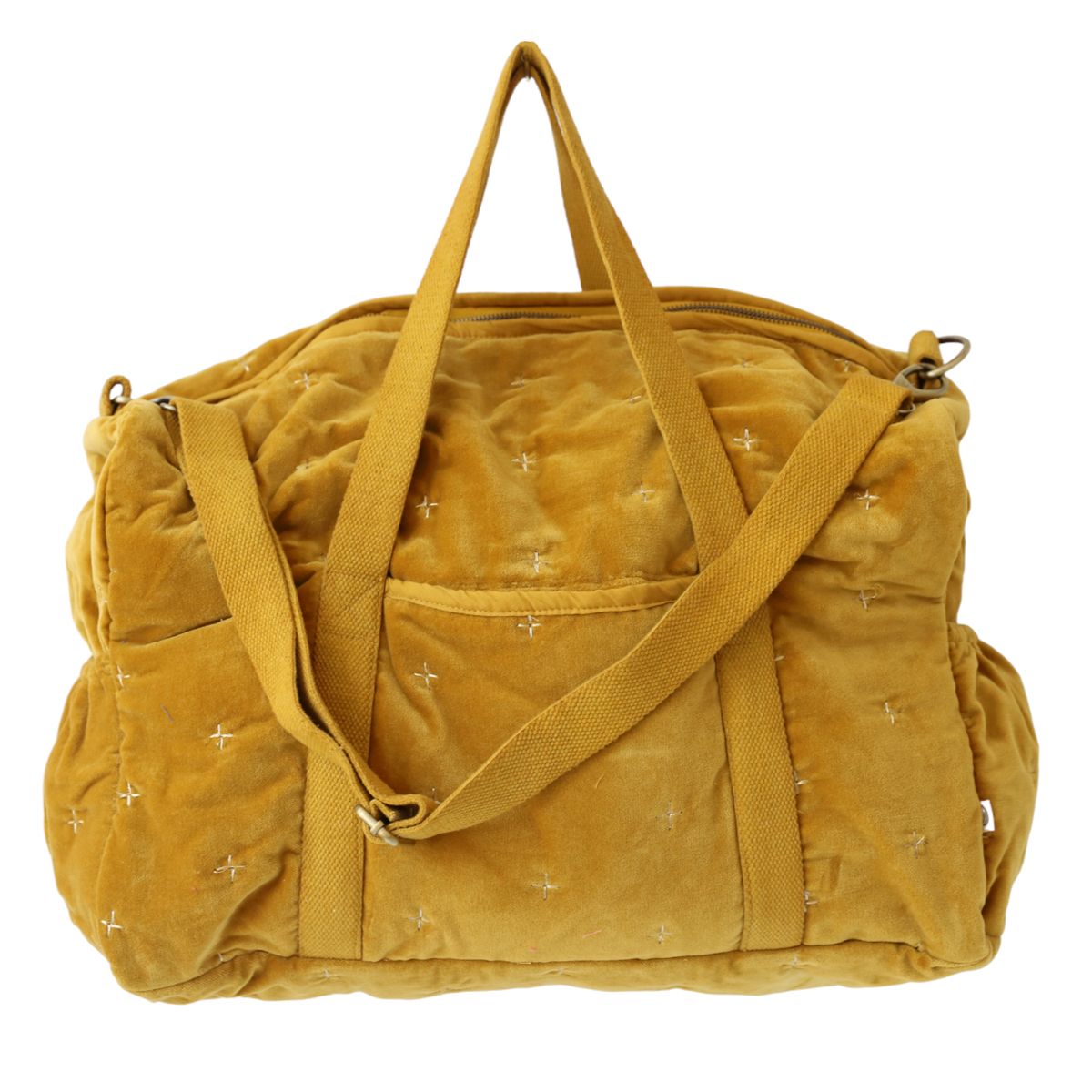 Sac à langer velours moutarde Amande
