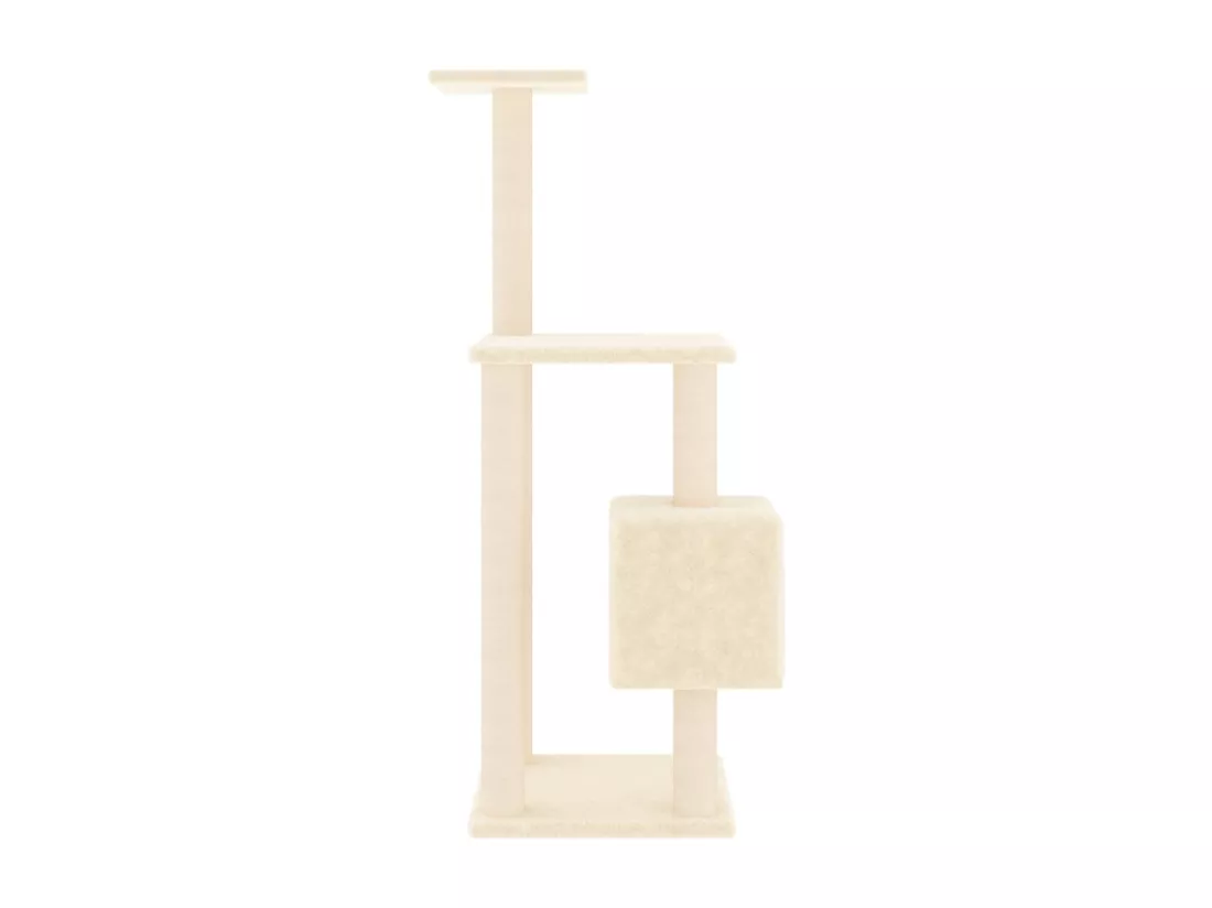 Arbre à chat avec griffoirs en sisal Crème 104 cm