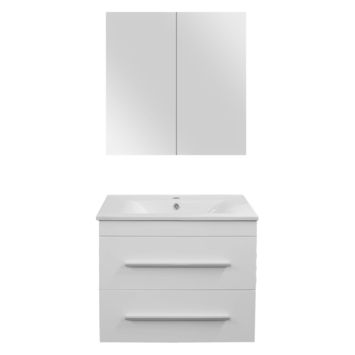 Differnz Fabulous onderkast met wastafel 100 cm hoogglans wit