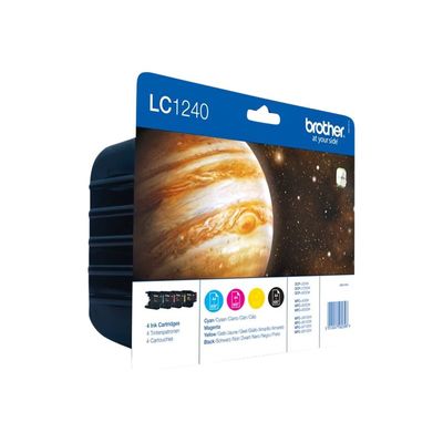 Brother LC1240 - Pack de 4 - noir, cyan, magenta, jaune - cartouche d'encre originale
