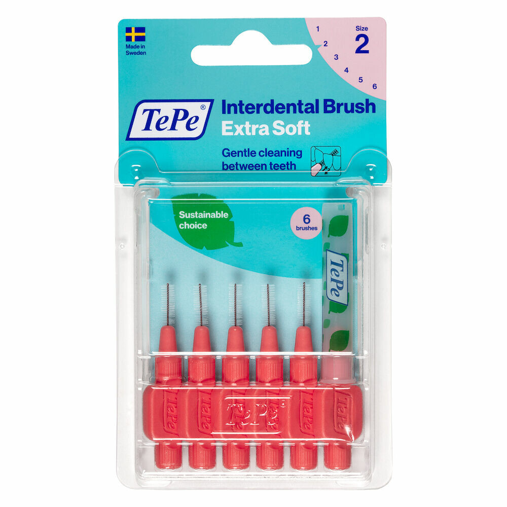 TePe Ragers Extra Zacht 0,5 mm Lichtrood6 stuks