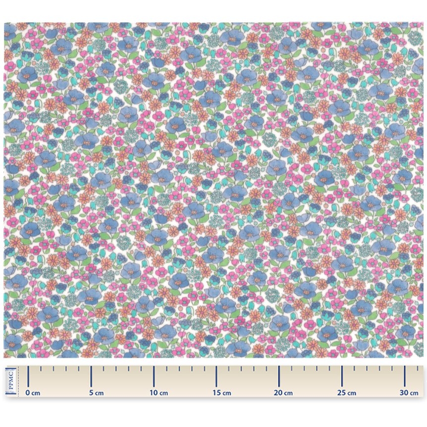 Tissu Enduit Au Mètre Pastel Fleuri