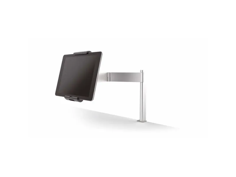 Durable Tablet Holder TABLE CLAMP metallic silver