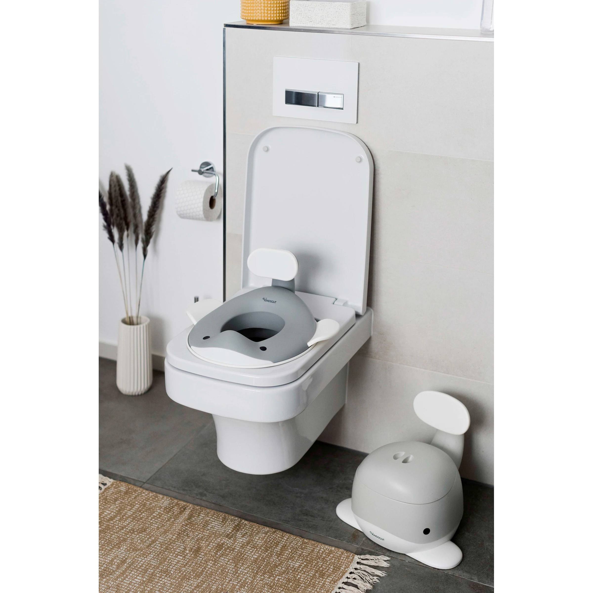 Kindsgut Toilettensitz Wal dunkelgrau