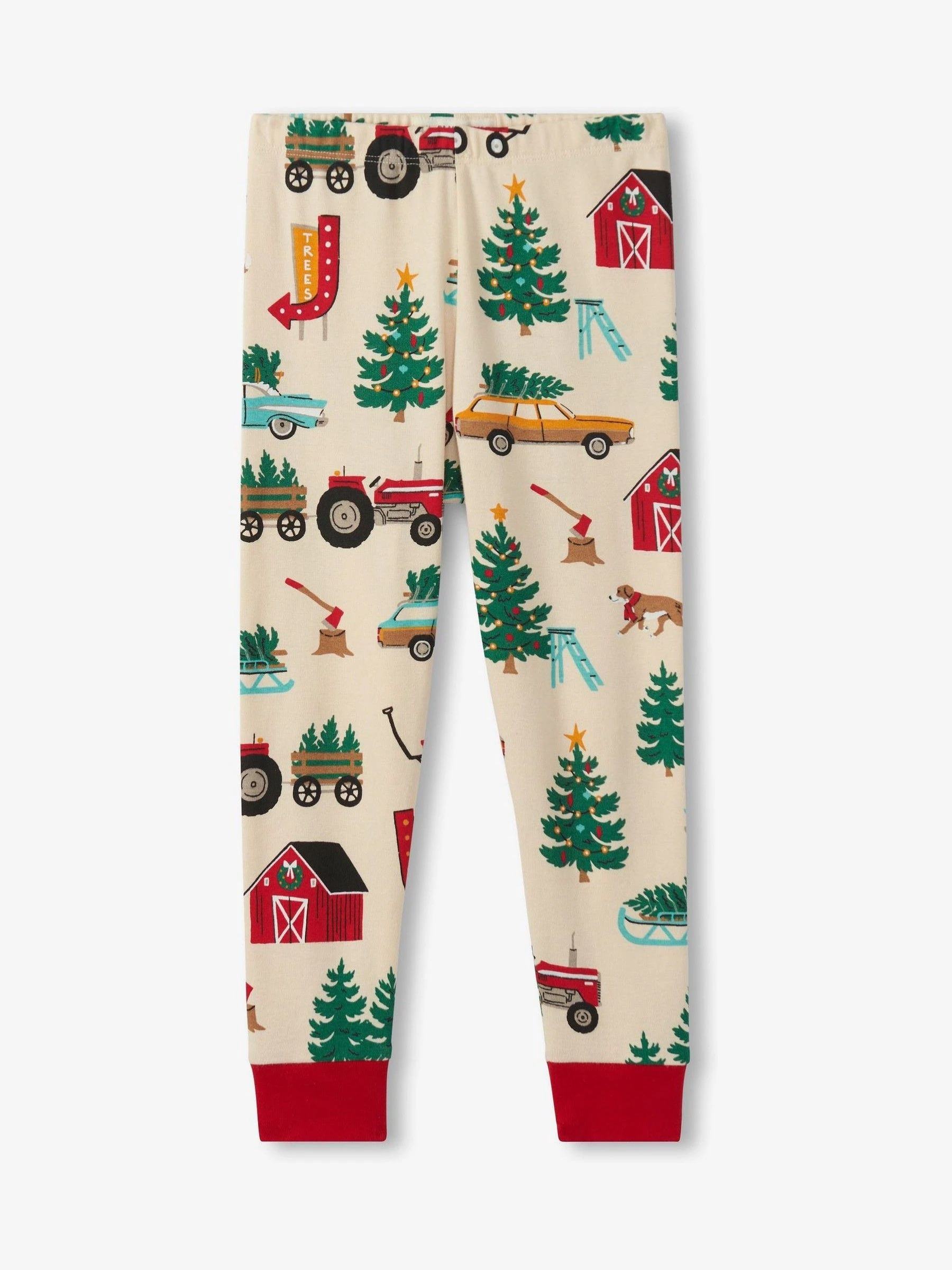 Hatley Natural Christmas Farm Pyjamas Set
